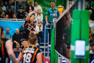 Halbfinale! Maria Segura Palleres und Allianz MTV ziehen in die nächste Runde ein. Foto: USC Münster / Michael Mücke